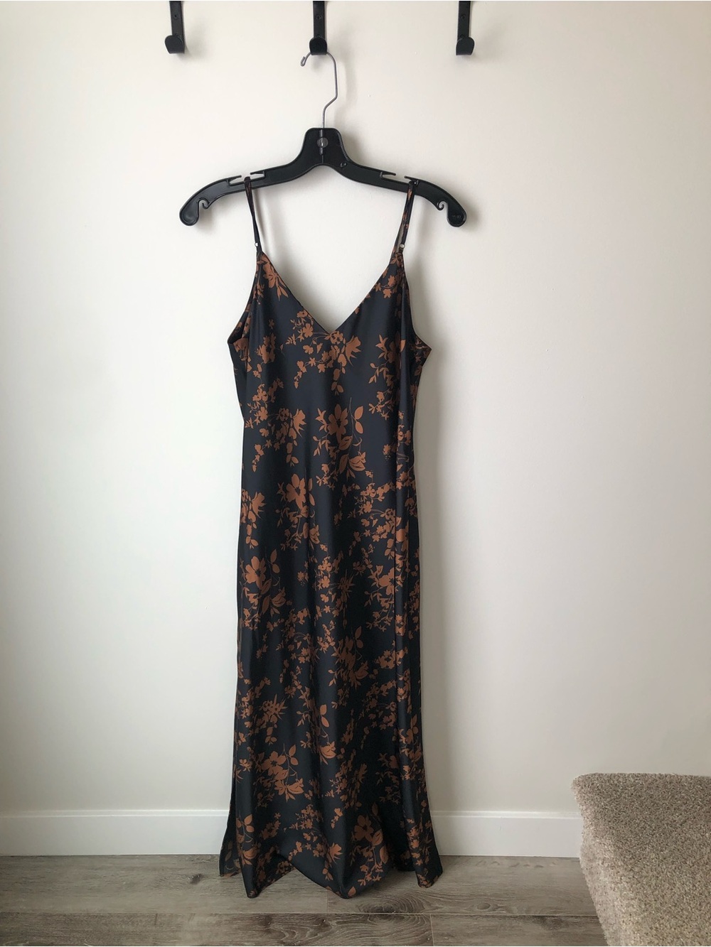 a new day Slip Dress with Brown Floral Print